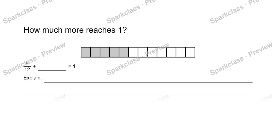 How much more reaches 1? — Grade 5 problem preview