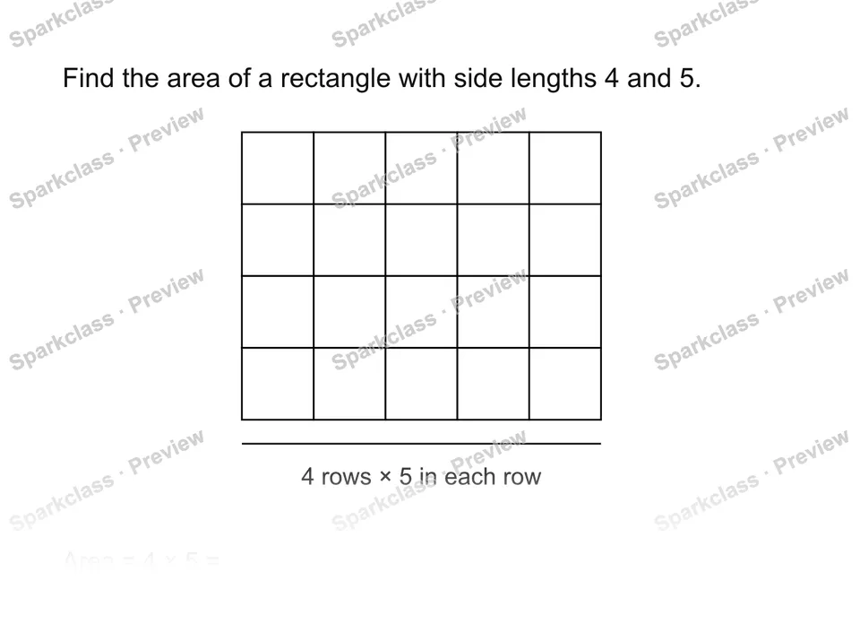 Use the area formula — Grade 3 problem preview