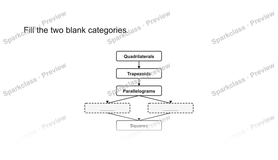 Fill the two blank categories. — Grade 5 problem preview