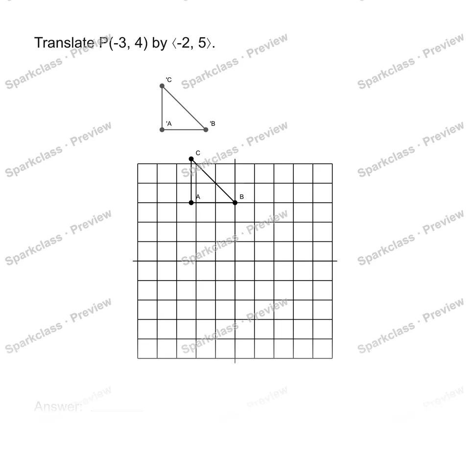 Translate points — Grade 8 problem preview