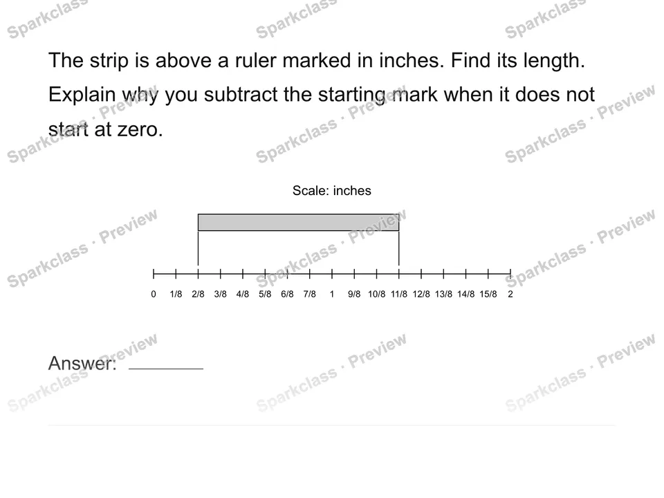 Read the length, not the endpoint — Grade 4 problem preview