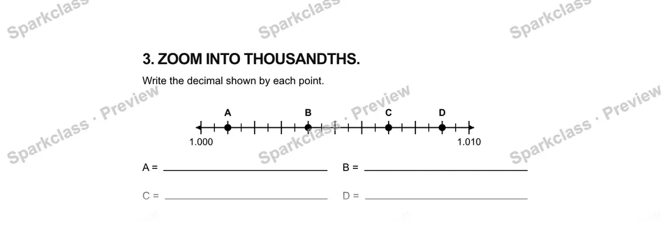 3.Zoom into thousandths. — Grade 5 problem preview