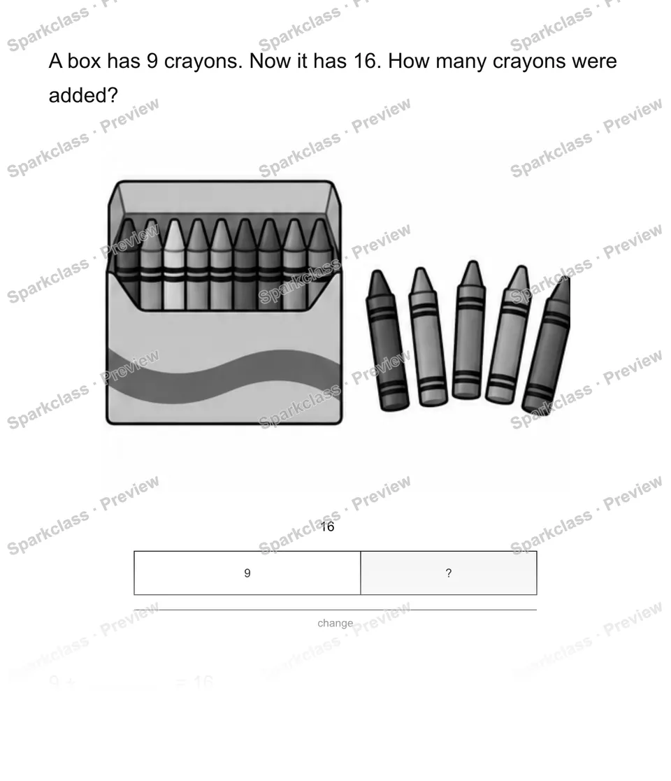 Find the change — Grade 2 problem preview