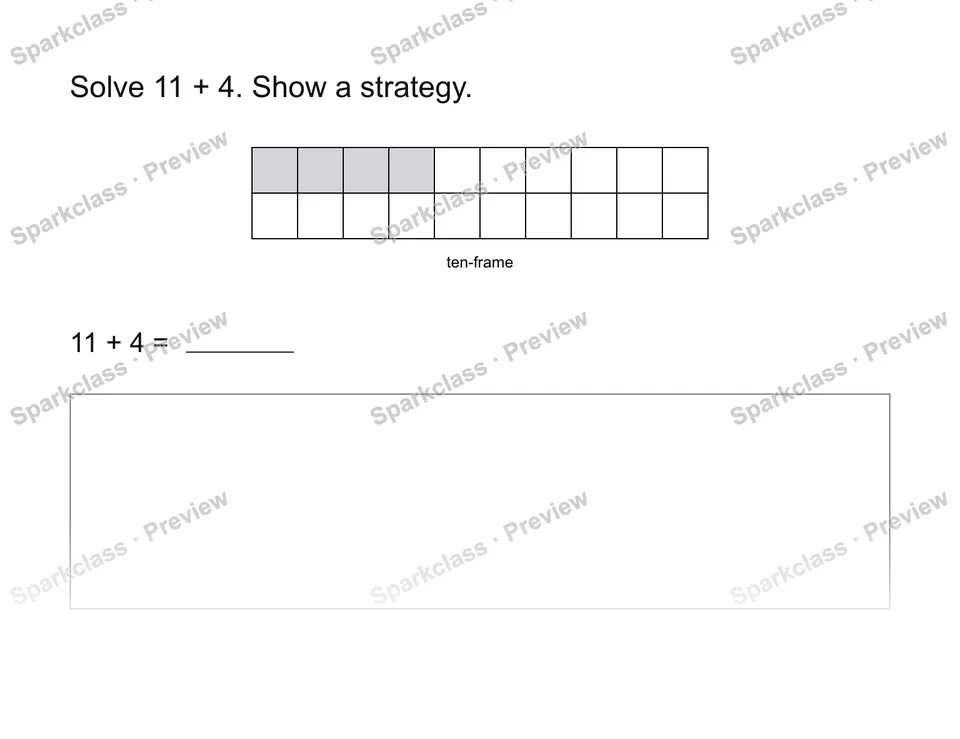 Use a strategy — Grade 2 problem preview