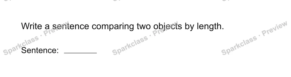 Create a comparison — Grade 1 problem preview