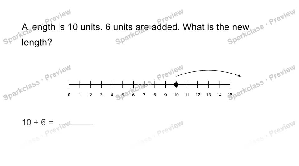 Use a length number line — Grade 2 problem preview