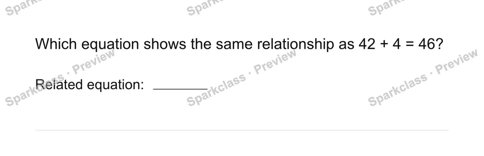 Explain an operation relationship — Grade 3 problem preview