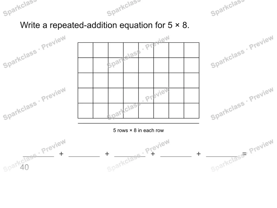 Use repeated addition — Grade 3 problem preview
