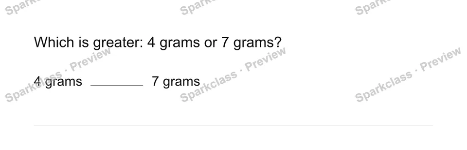 Compare measurements — Grade 3 problem preview