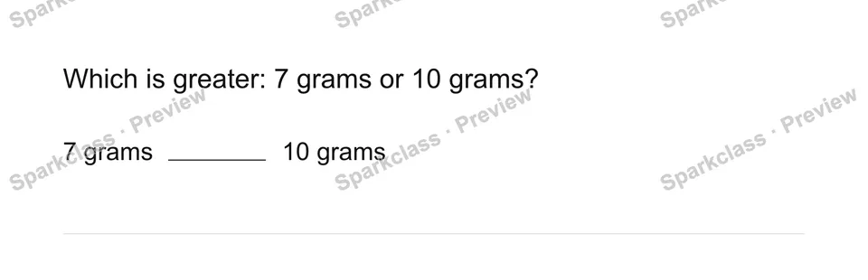 Compare measurements — Grade 3 problem preview