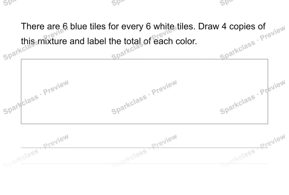 Describe and interpret ratios — Grade 6 problem preview