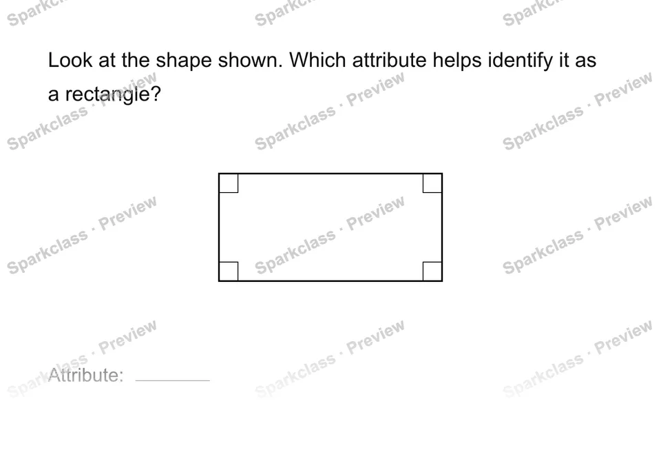 Use a defining attribute — Grade 3 problem preview