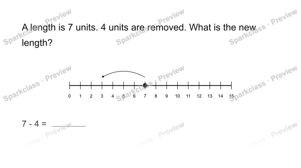Use a length number line — Grade 2 problem preview