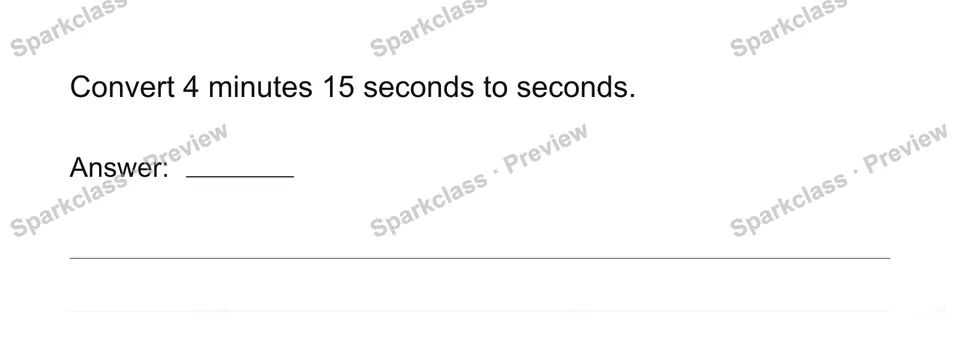 Calculate elapsed time — Grade 4 problem preview