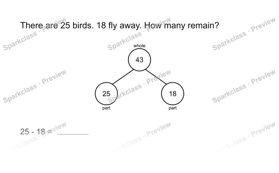 Find what remains — Grade 2 problem preview