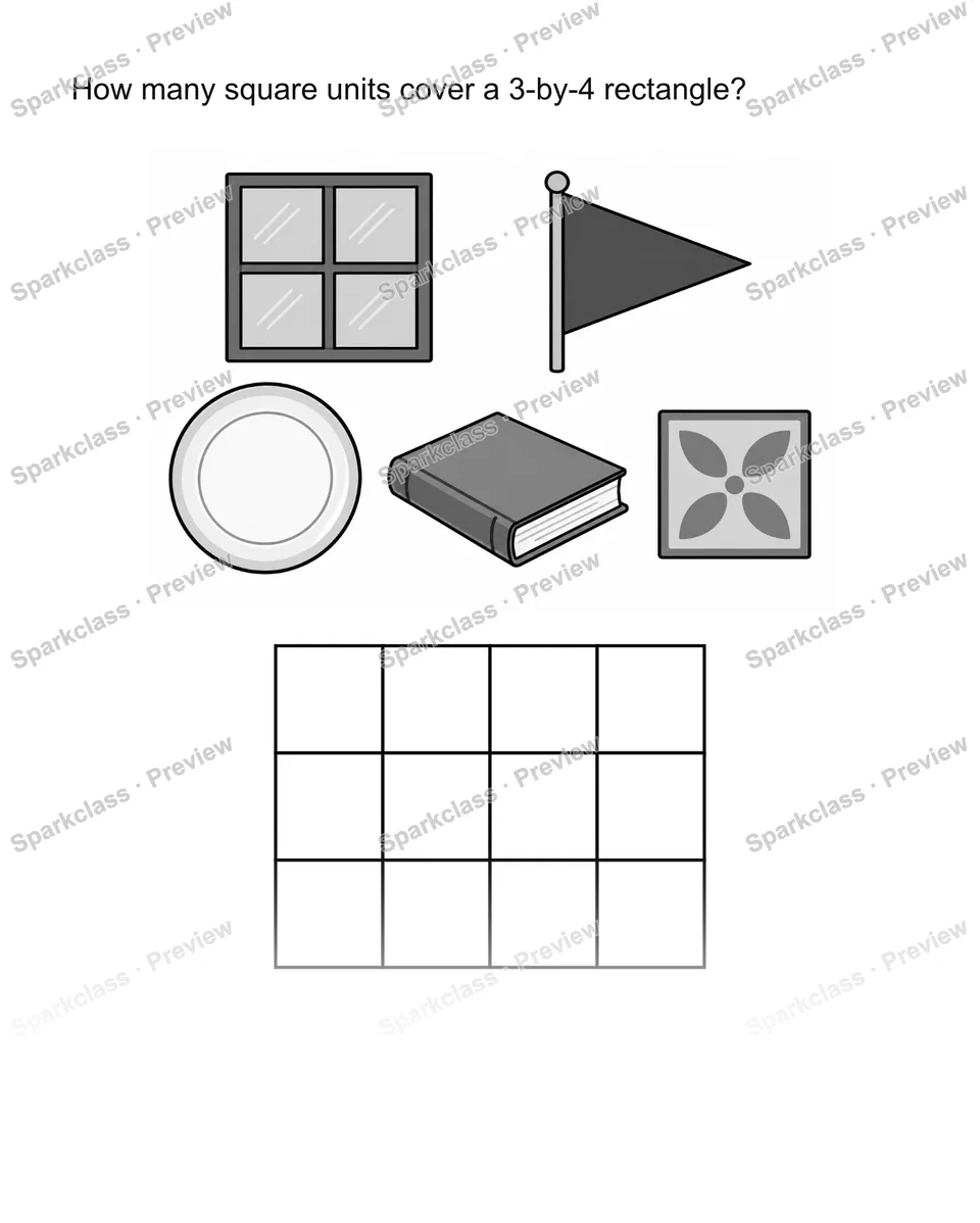 Count square units — Grade 2 problem preview