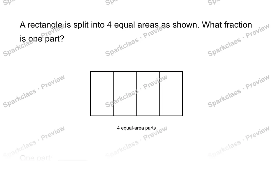 Partition a shape — Grade 3 problem preview