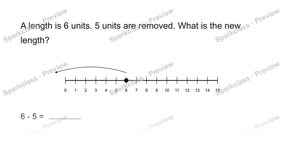 Use a length number line — Grade 2 problem preview