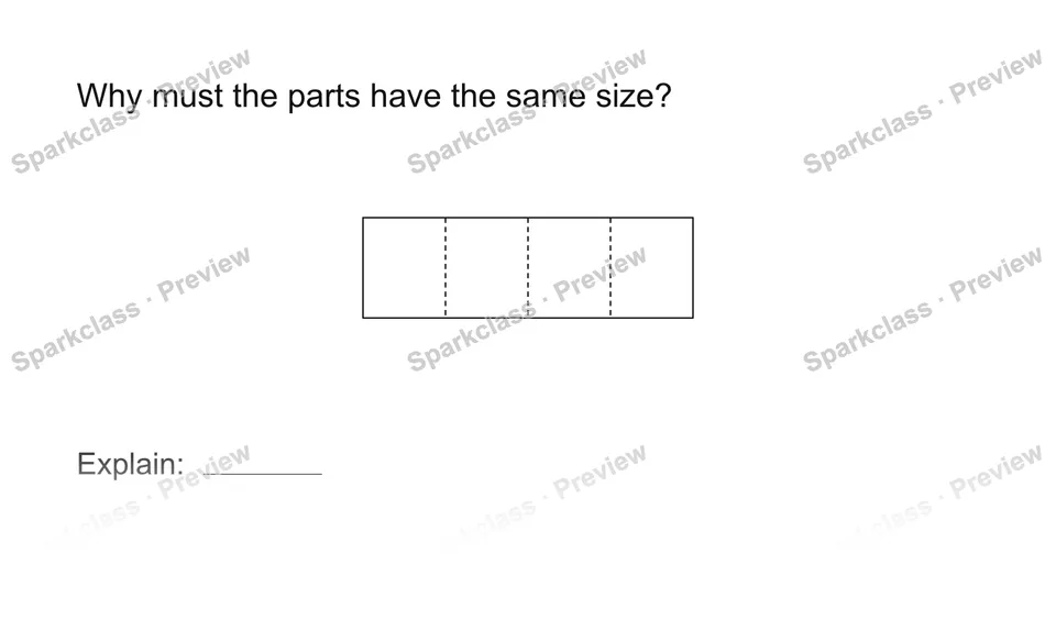 Explain equal — Grade 1 problem preview