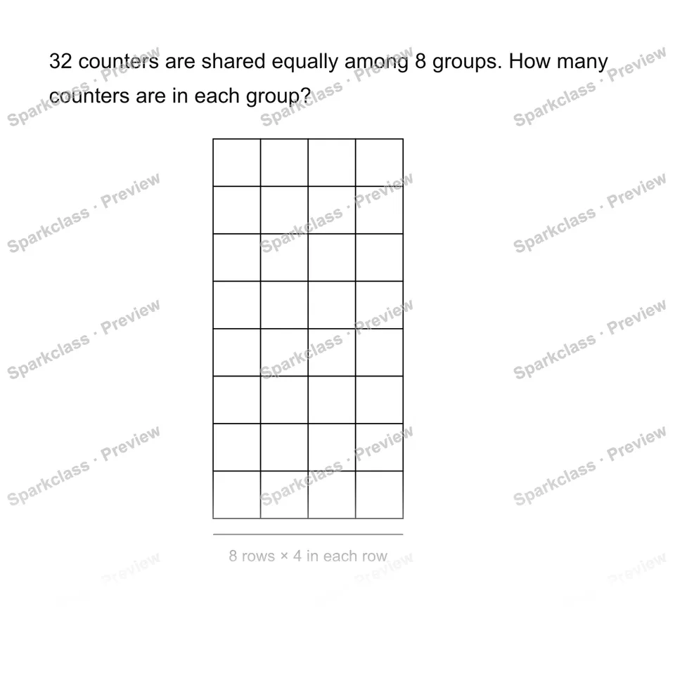 Share equally — Grade 3 problem preview