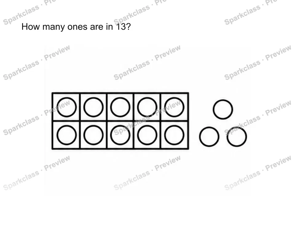 Decompose and read 11-19 — Kindergarten problem preview