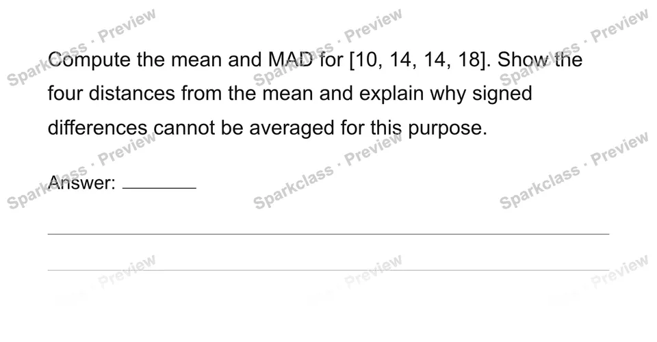 Interpret variation and choose summary measures — Grade 6 problem preview