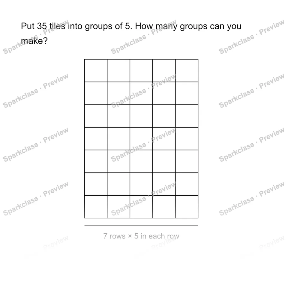 Find the number of groups — Grade 3 problem preview