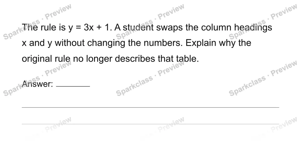 Identify dependent and independent variables — Grade 6 problem preview