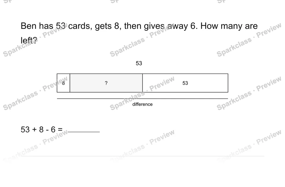 Two steps — Grade 2 problem preview