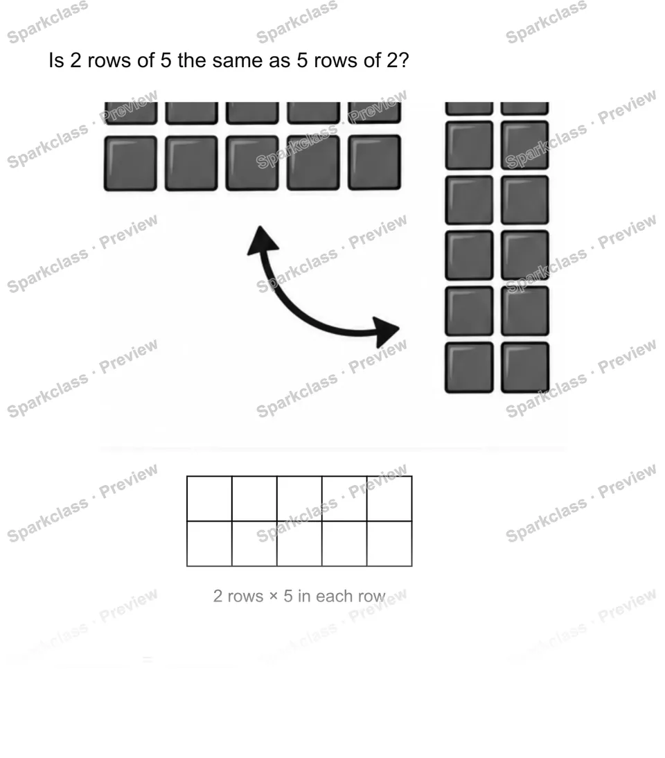 Turn an array — Grade 2 problem preview