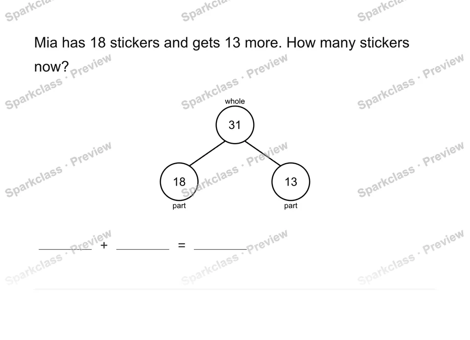 Find the total — Grade 2 problem preview