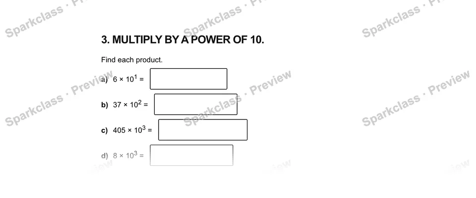 3. Multiply by a power of 10. — Grade 5 problem preview