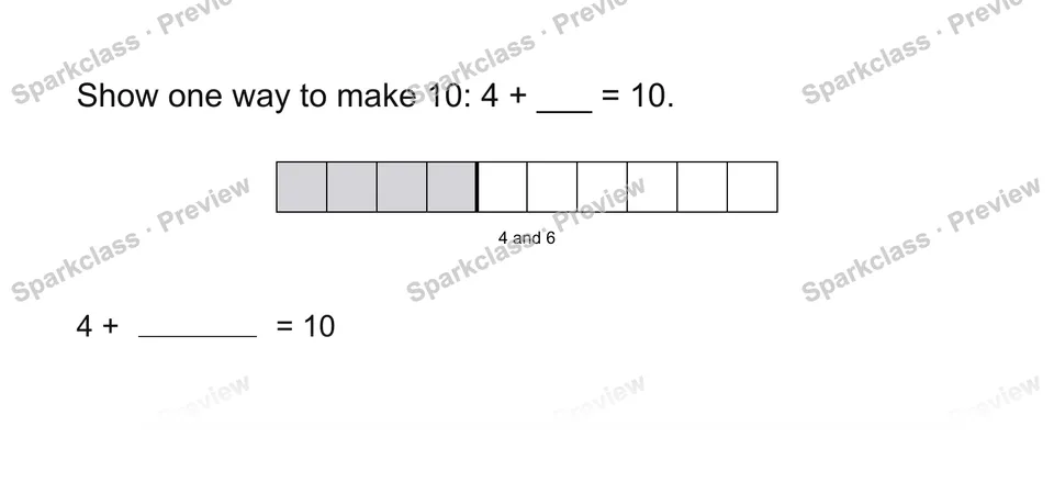 Make a ten — Grade 2 problem preview
