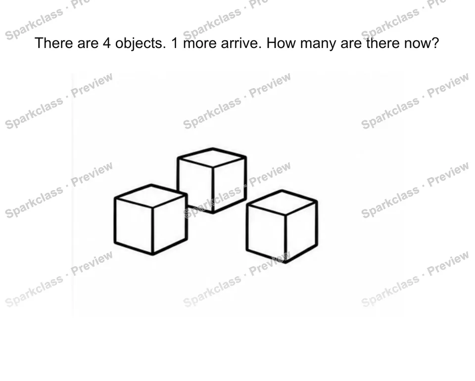 Solve join result-unknown stories — Kindergarten problem preview