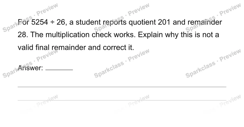 Use the multi-digit division algorithm — Grade 6 problem preview