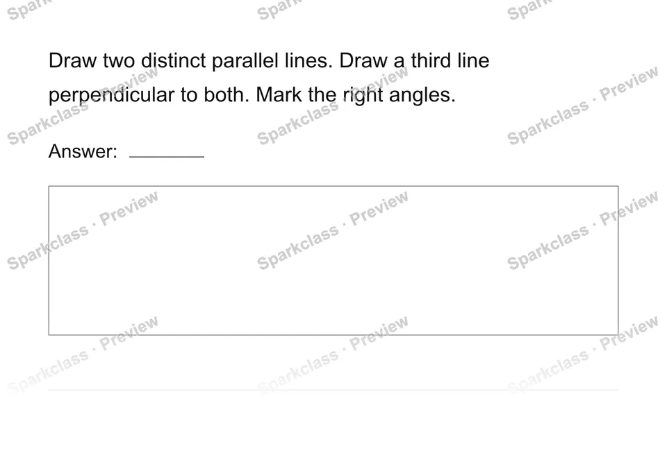 Construct a geometric relationship — Grade 4 problem preview