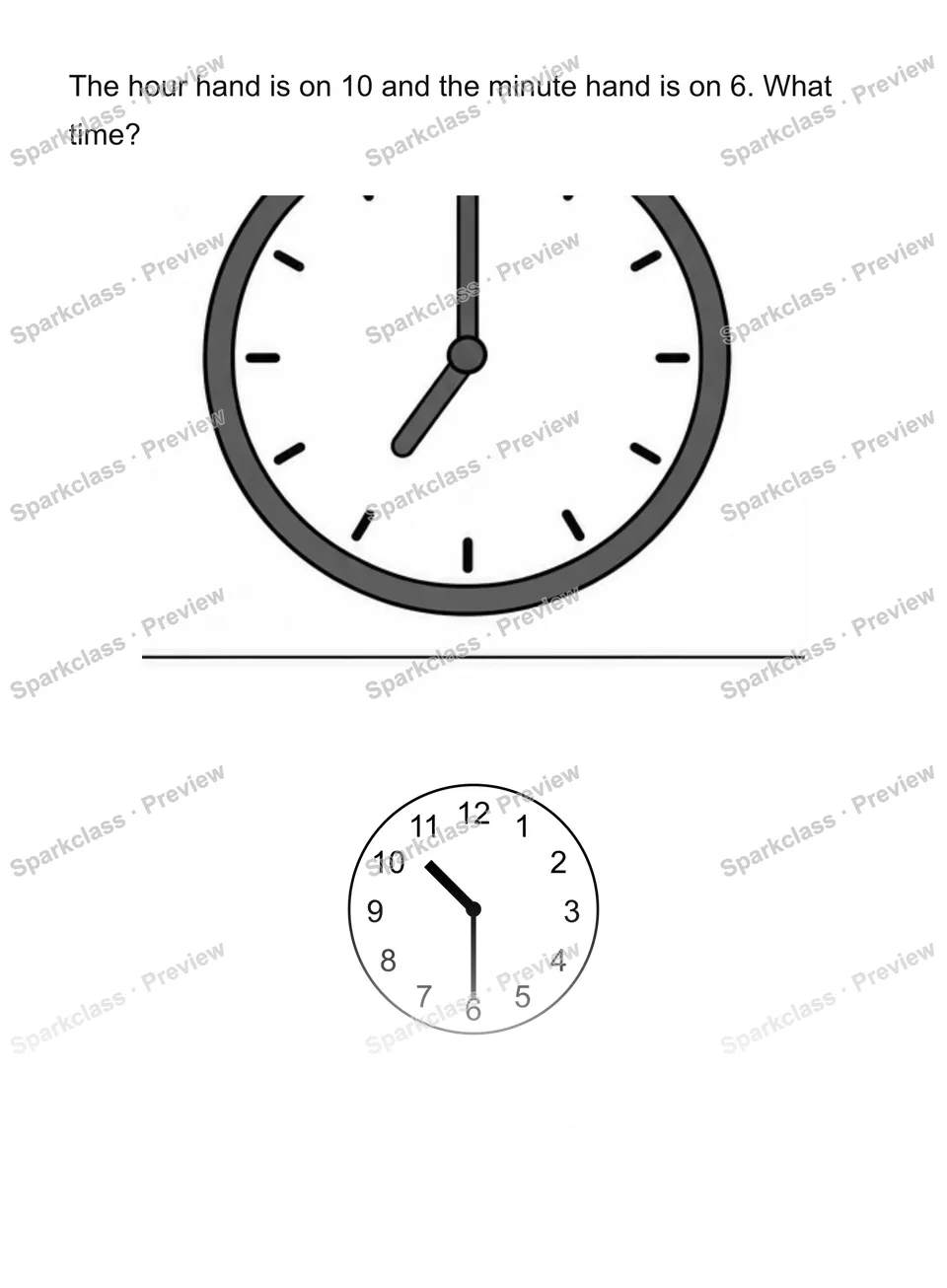 Write digital time — Grade 2 problem preview