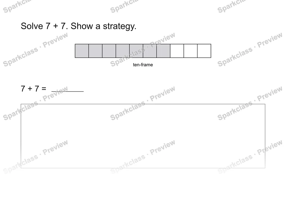 Use a strategy — Grade 2 problem preview