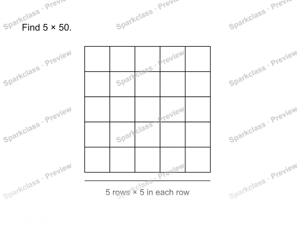 Multiply by a multiple of ten — Grade 3 problem preview