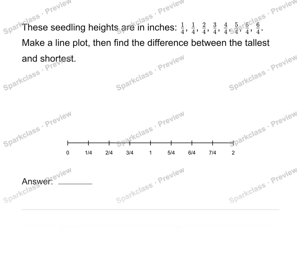 Use a new measurement dataset — Grade 4 problem preview