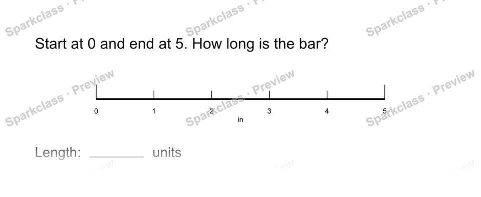 Use a ruler idea — Grade 1 problem preview