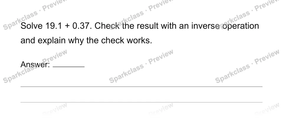Compute with multi-digit decimals — Grade 6 problem preview
