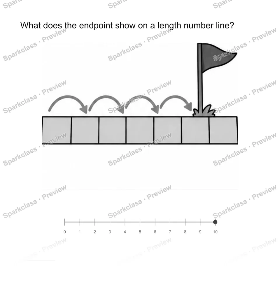 Explain the endpoint — Grade 2 problem preview