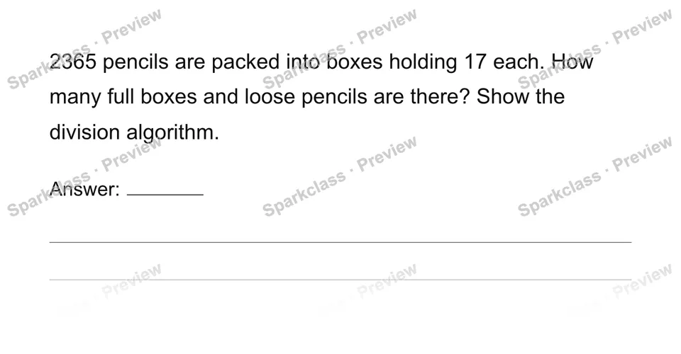 Use the multi-digit division algorithm — Grade 6 problem preview