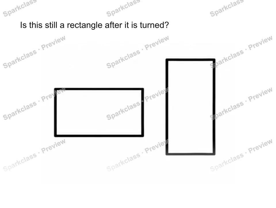 Recognize shapes in new orientations — Kindergarten problem preview