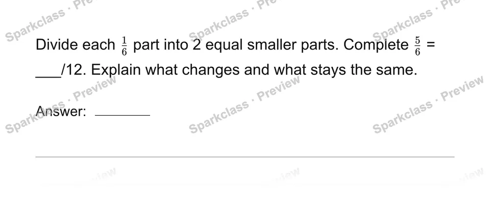 Explain equivalent fractions with models — Grade 4 problem preview