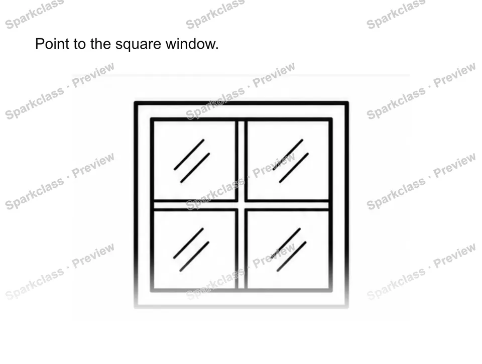 Identify flat shapes — Kindergarten problem preview