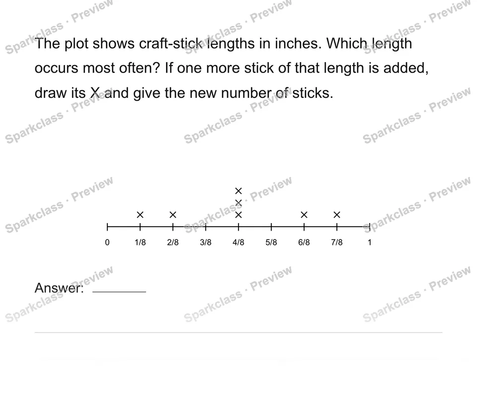 Use a new measurement dataset — Grade 4 problem preview