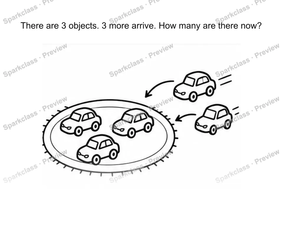 Solve join result-unknown stories — Kindergarten problem preview