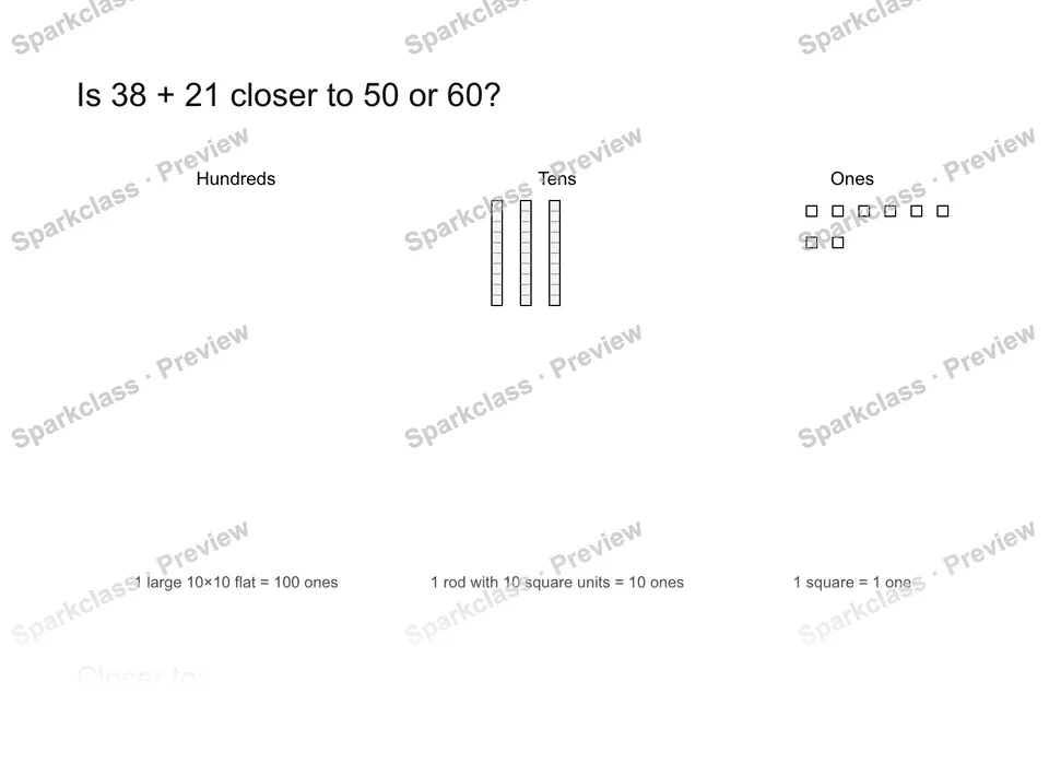 Estimate then solve — Grade 1 problem preview